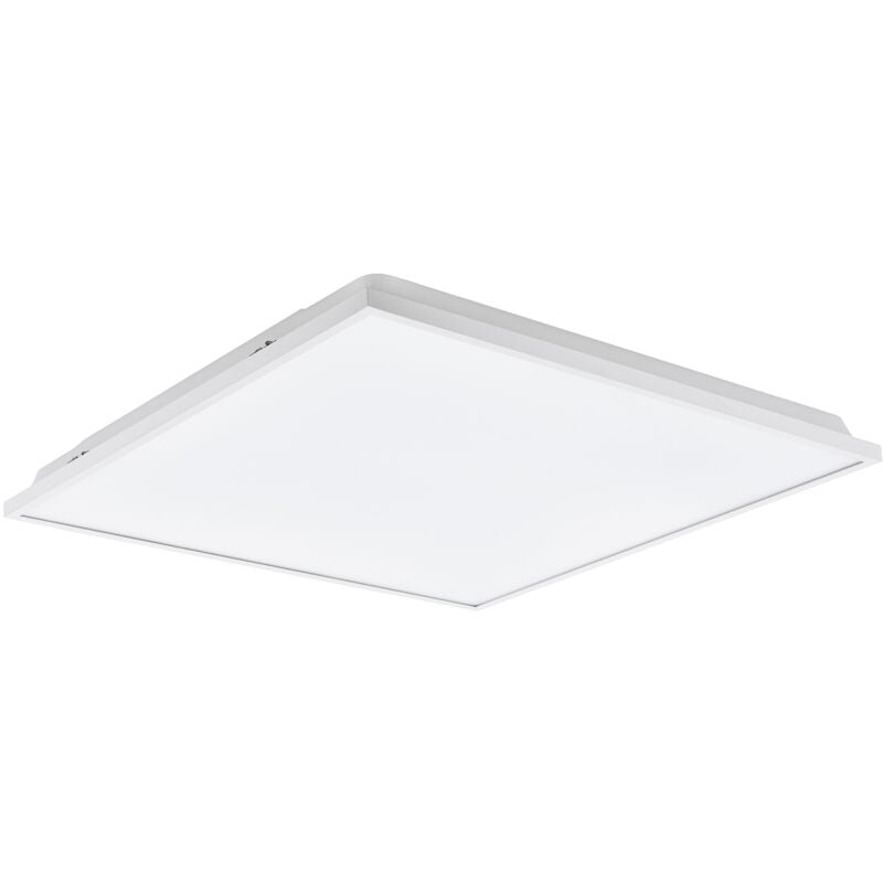 foto del prodotto eglo plafoniera contemporanea urtebieta acciaio bianco luce led integrato 32w ip20