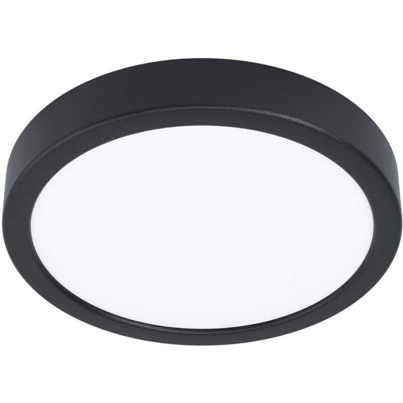 foto del prodotto eglo plafoniera fueva 5 led in metallonero 17w warm white 210 mm