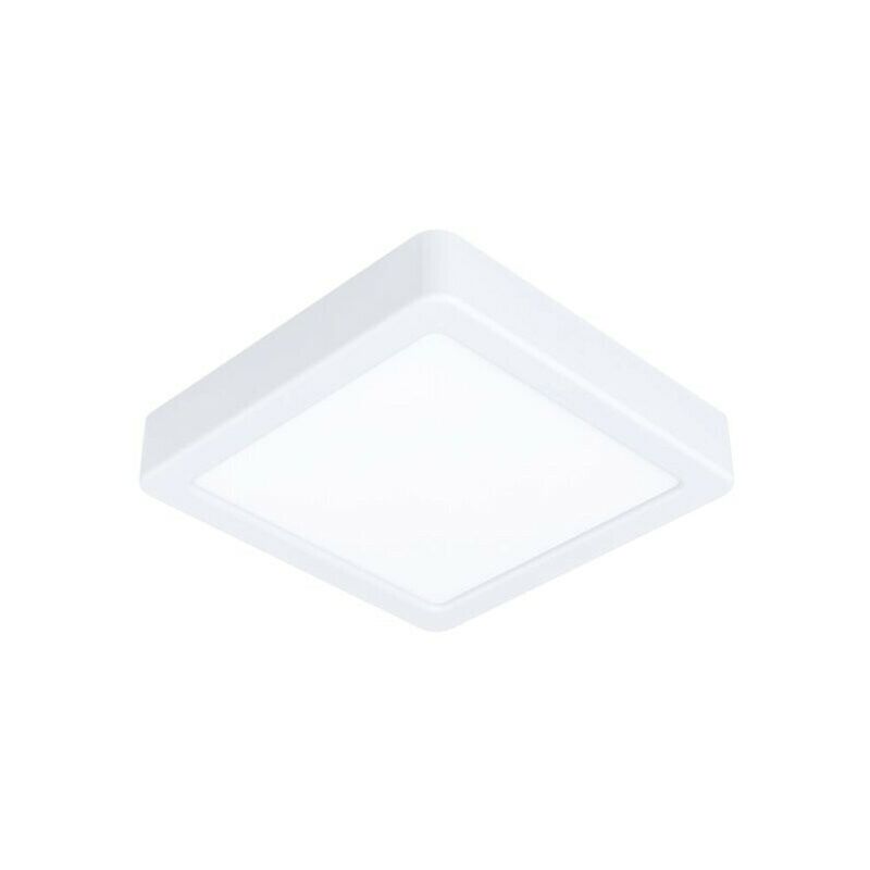 foto del prodotto eglo plafoniera fueva 5 quadrata a ledin metallo bianco 12w warm white 160 mm