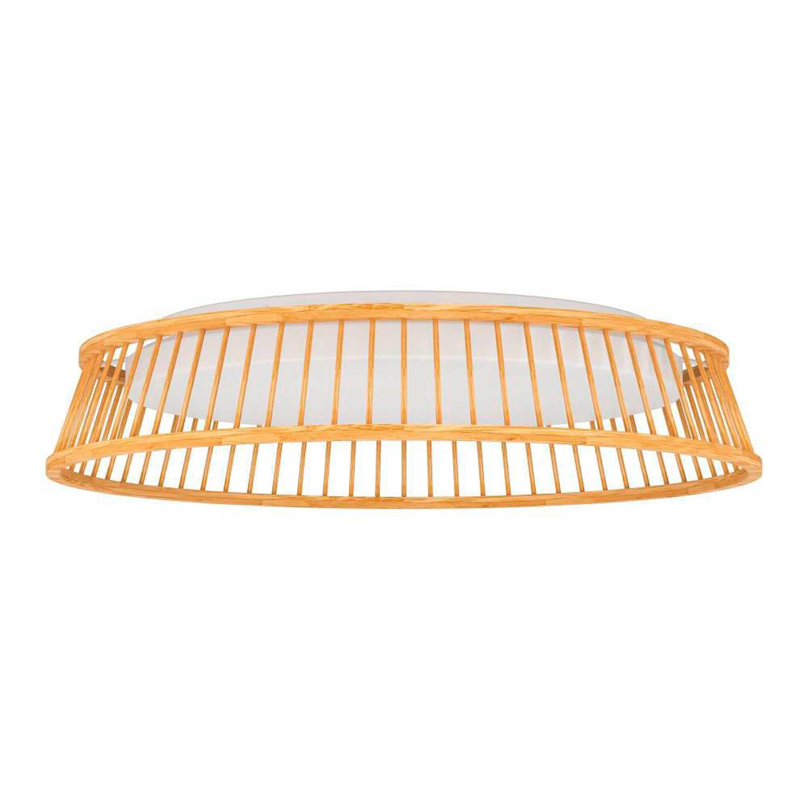 foto del prodotto eglo plafoniera led luppineria intreccio legno 45