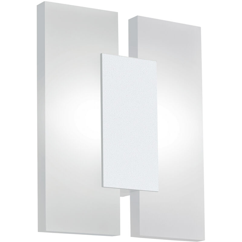 foto del prodotto eglo plafoniera minimal metrass 2 alluminio bianco 2 luci led integrato 4,5w