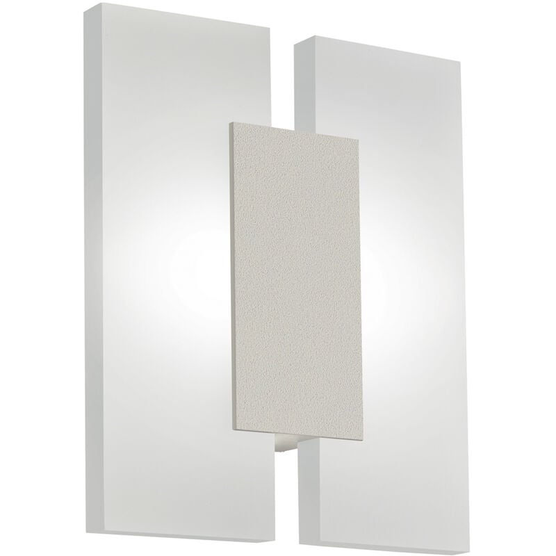 foto del prodotto eglo plafoniera minimal metrass 2 alluminio nichel satinato 2 luci led integrato 4,5w