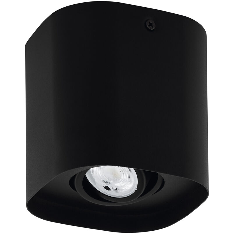 foto del prodotto eglo plafoniera moderna caminales z acciaio nero 1 luce gu10 4,9w