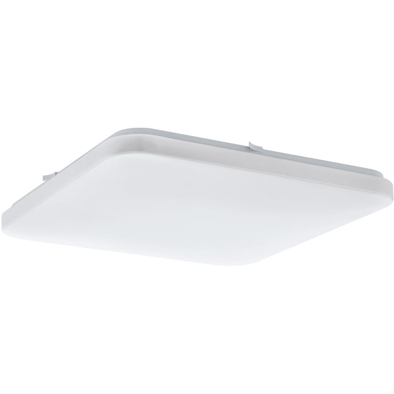 foto del prodotto eglo plafoniera moderna frania acciaio bianco 6 luci led integrato 5,5w