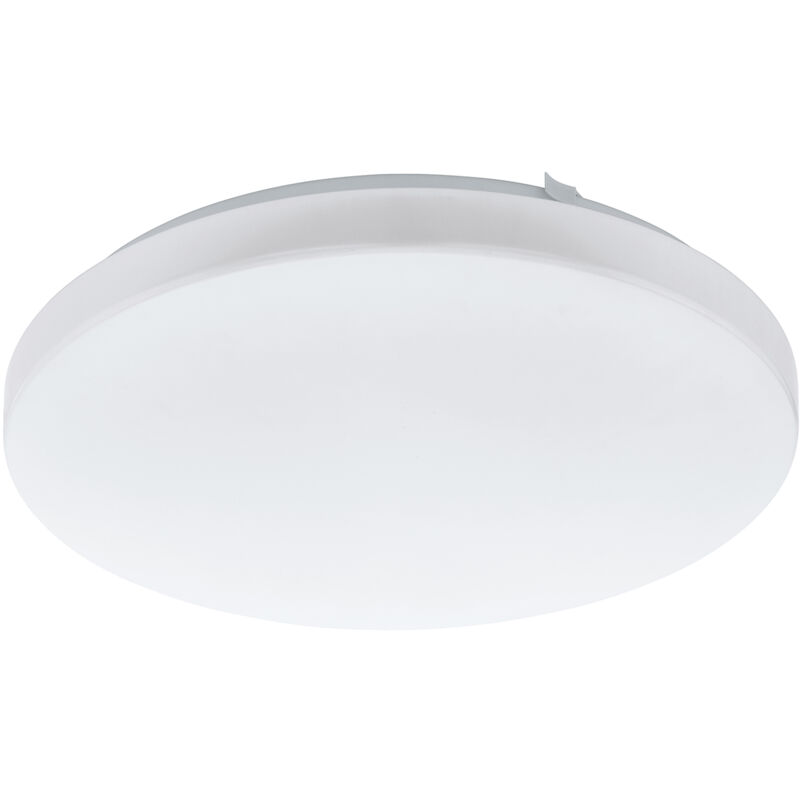 foto del prodotto eglo plafoniera moderna frania acciaio bianco led integrato 14,6w