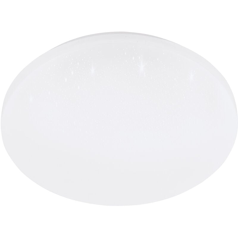 foto del prodotto eglo plafoniera moderna frania s acciaio bianco luce led integrato 15w