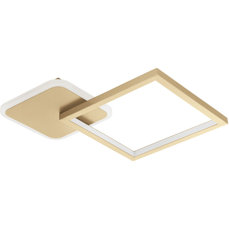 foto del prodotto eglo plafoniera moderna gafares alluminio oro luce led integrato 15w