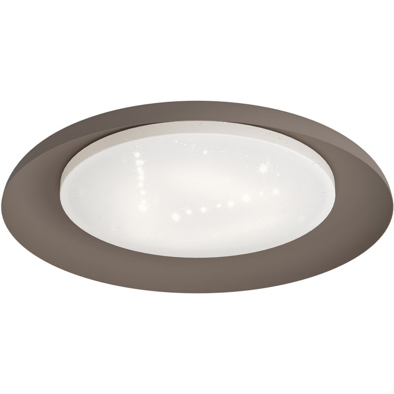 foto del prodotto eglo plafoniera moderna penjamo acciaio moka caff 3 luci led integrato 7,3w