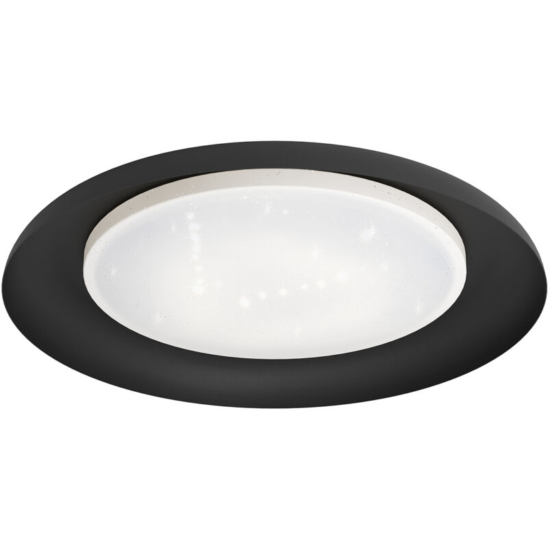 foto del prodotto eglo plafoniera moderna penjamo acciaio nero 3 luci led integrato 7,3w