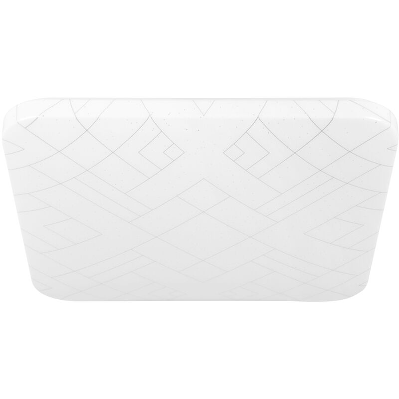 foto del prodotto eglo plafoniera moderna rende acciaio bianco luce led integrato 19,5w