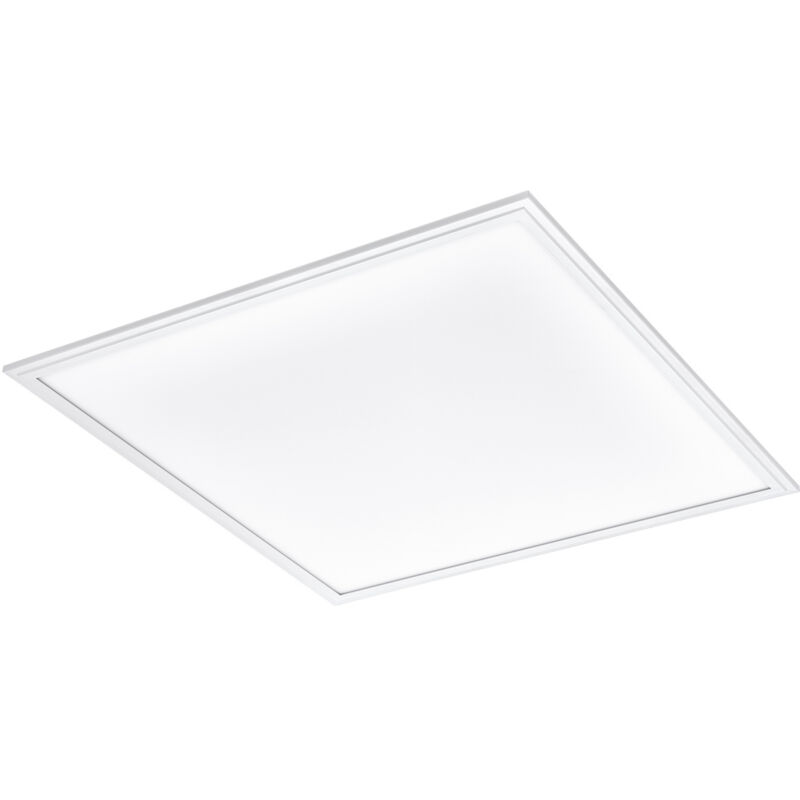 foto del prodotto eglo plafoniera moderna salobrena 1 alluminio bianco luce led integrato 33w