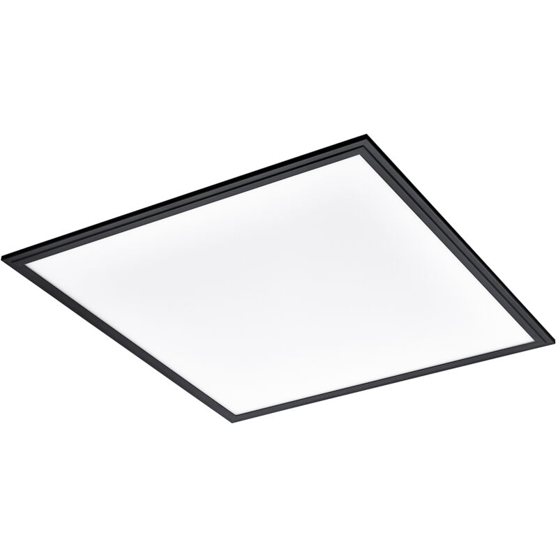 foto del prodotto eglo plafoniera moderna salobrena 1 alluminio nero led integrato 33w