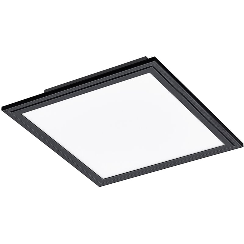 foto del prodotto eglo plafoniera moderna salobrena 1 alluminio nero luce led integrato 14w