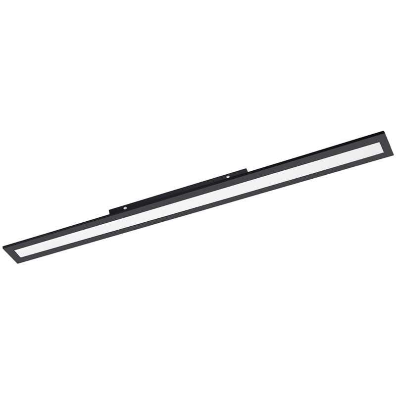foto del prodotto eglo plafoniera moderna salobrena 1 alluminio nero luce led integrato 38w