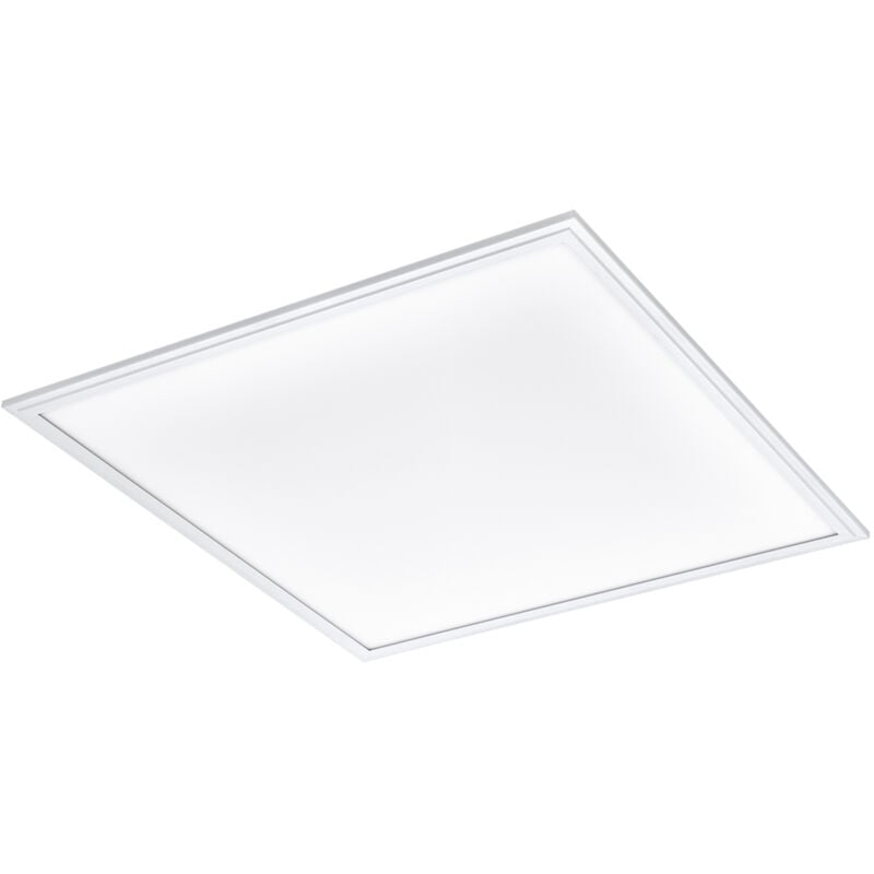 foto del prodotto eglo plafoniera moderna salobrena z alluminio bianco luce led integrato 33w