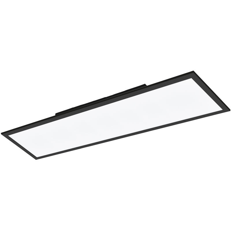 foto del prodotto eglo plafoniera moderna salobrena z alluminio nero luce led integrato 33,5w ip20