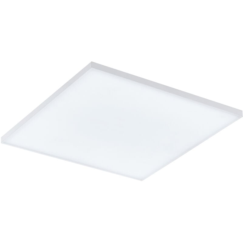 foto del prodotto eglo plafoniera moderna turcona acciaio bianco luce led integrato 20w