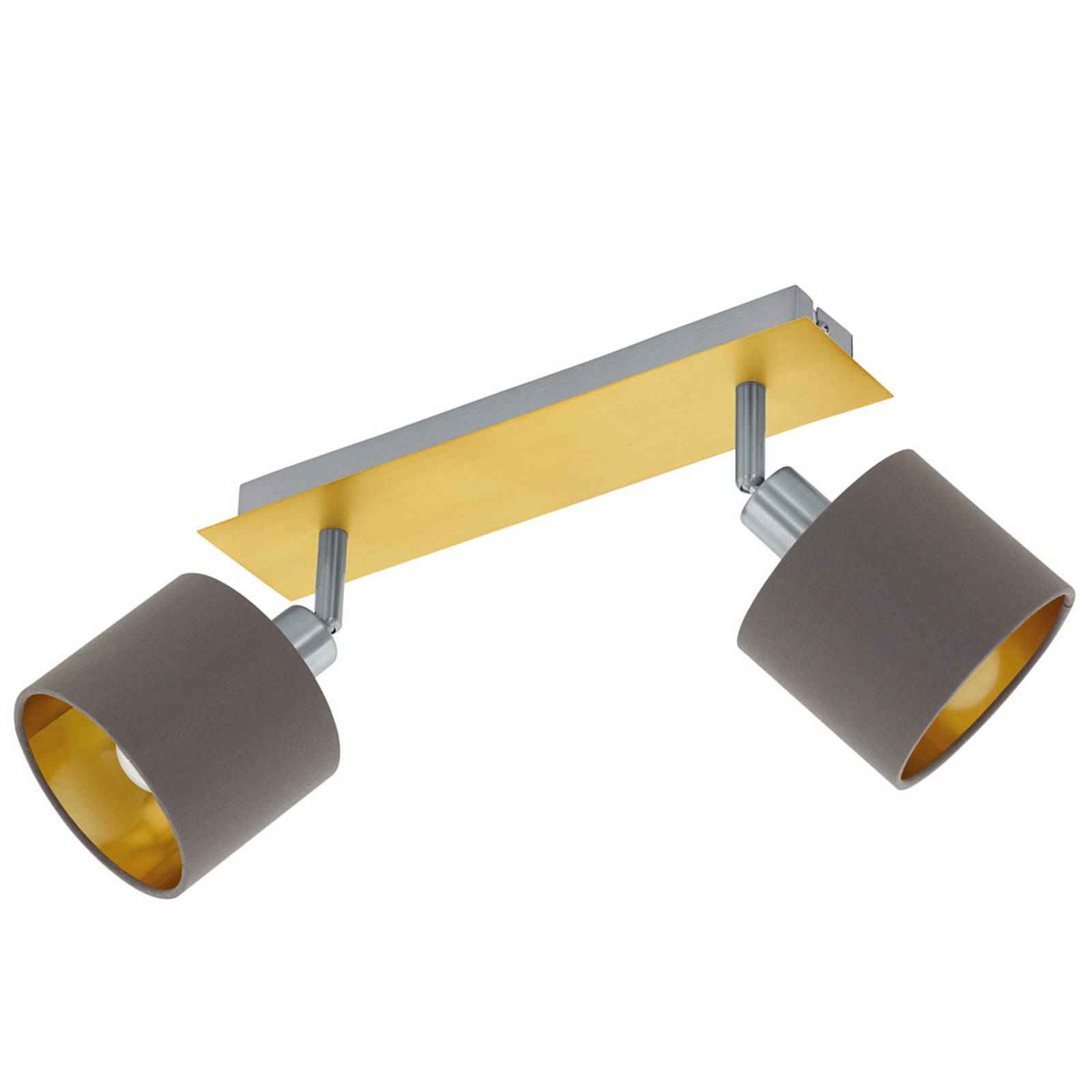 foto del prodotto eglo plafoniera valbiano cappuccino oro 2 luci