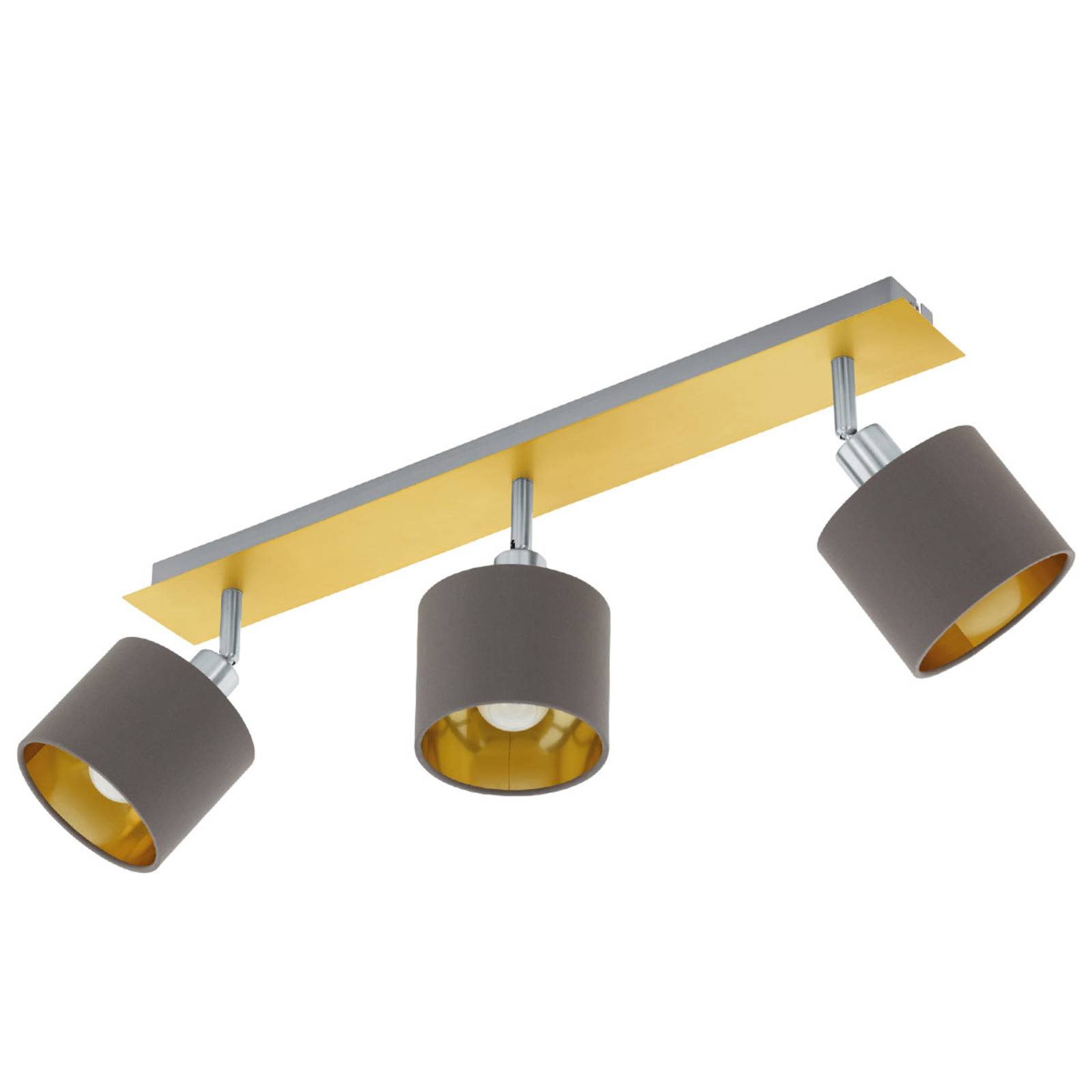foto del prodotto eglo plafoniera valbiano cappuccino oro 3 luci
