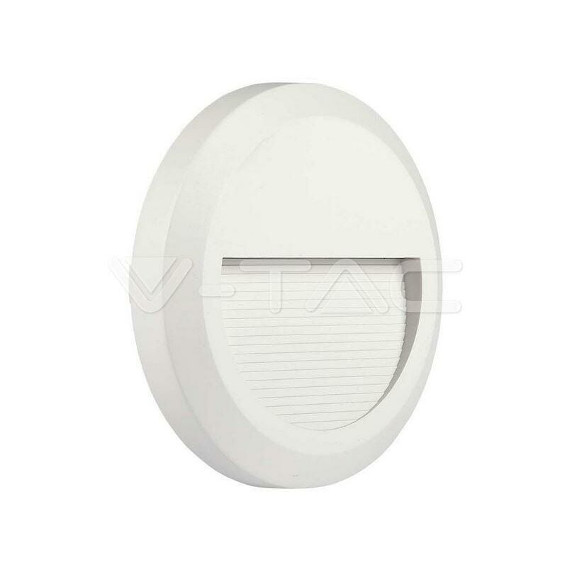 foto del prodotto eglo segnapasso led v tac 2w 3000k ip65 bianco vt 1142 1315 211315