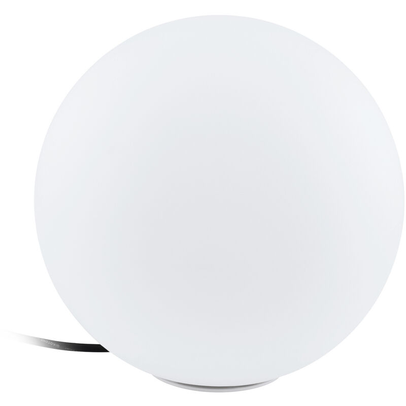 foto del prodotto eglo sfera esterno luce colorata monterolo policarbonato bianco e27 30cm