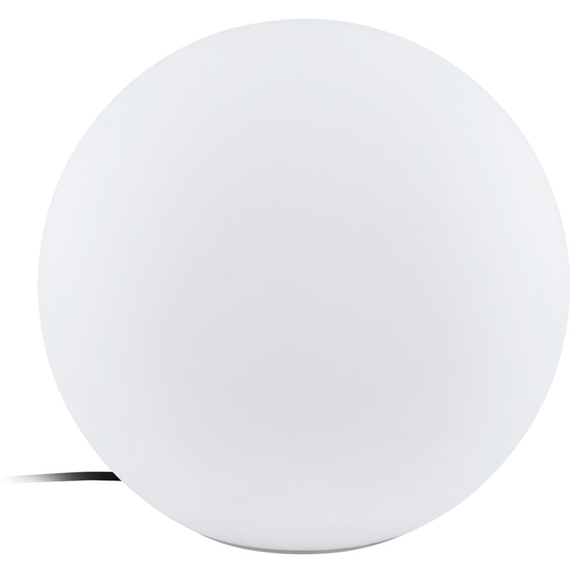 foto del prodotto eglo sfera esterno luce colorata monterolo policarbonato bianco e27 39cm
