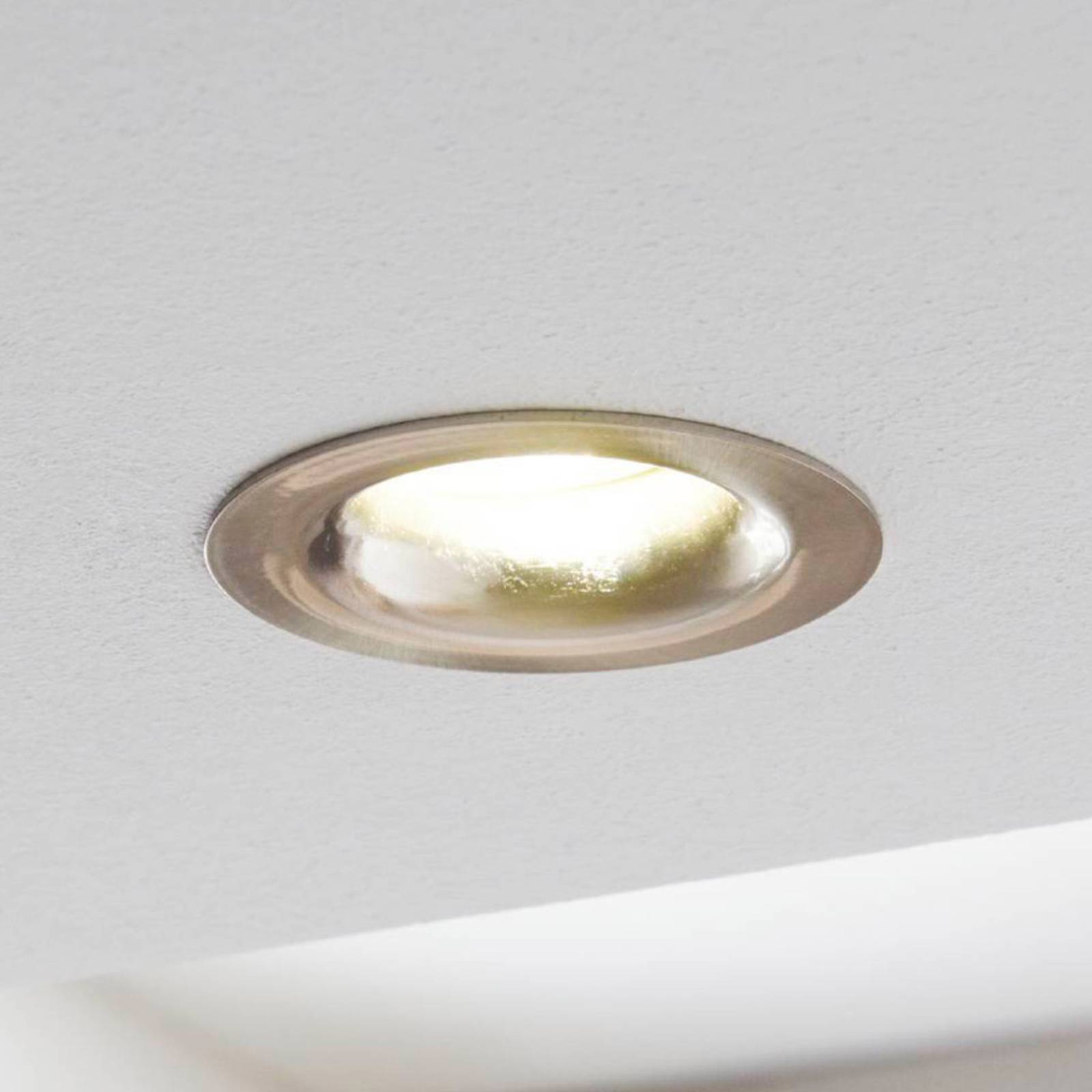 foto del prodotto eglo spot led saliceto rotondo fisso 2.700k nichel