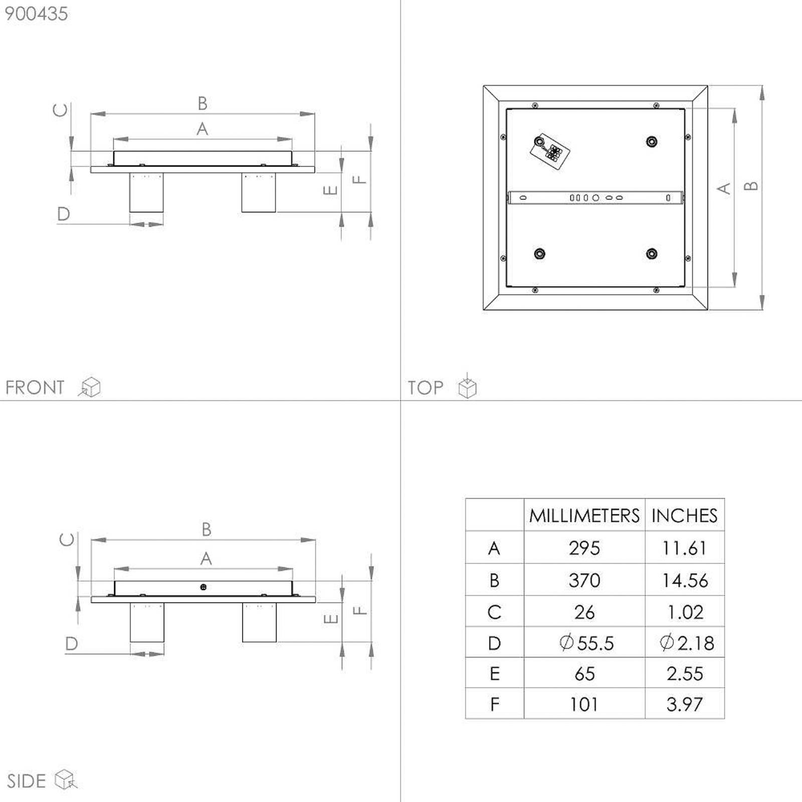foto del prodotto eglo valcasotto 1 plafoniera led con 4 spot