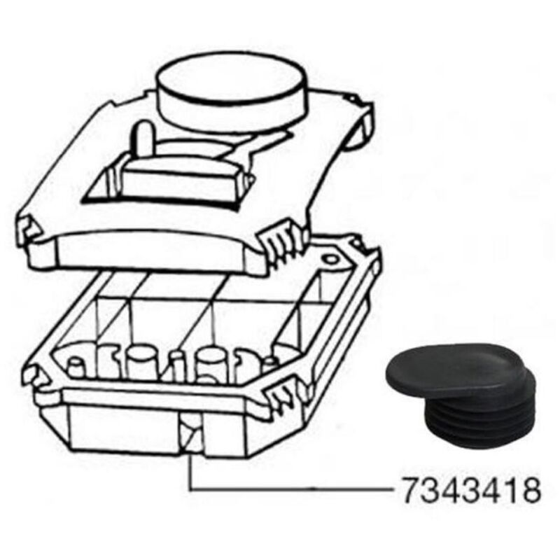 foto del prodotto eheim 7343418 ricambio tappo di accesso pulizia filtro prof. 2222 2224