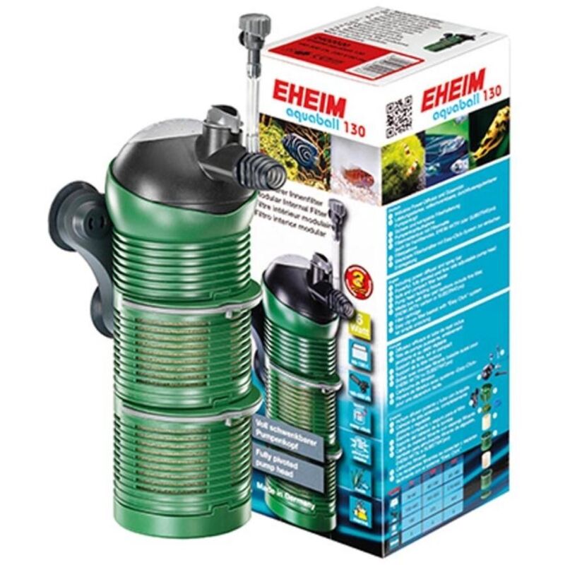 foto del prodotto eheim aquaball filtro interno modulare completo di pompa regolabile, sistema venturi e spray bar modello 130