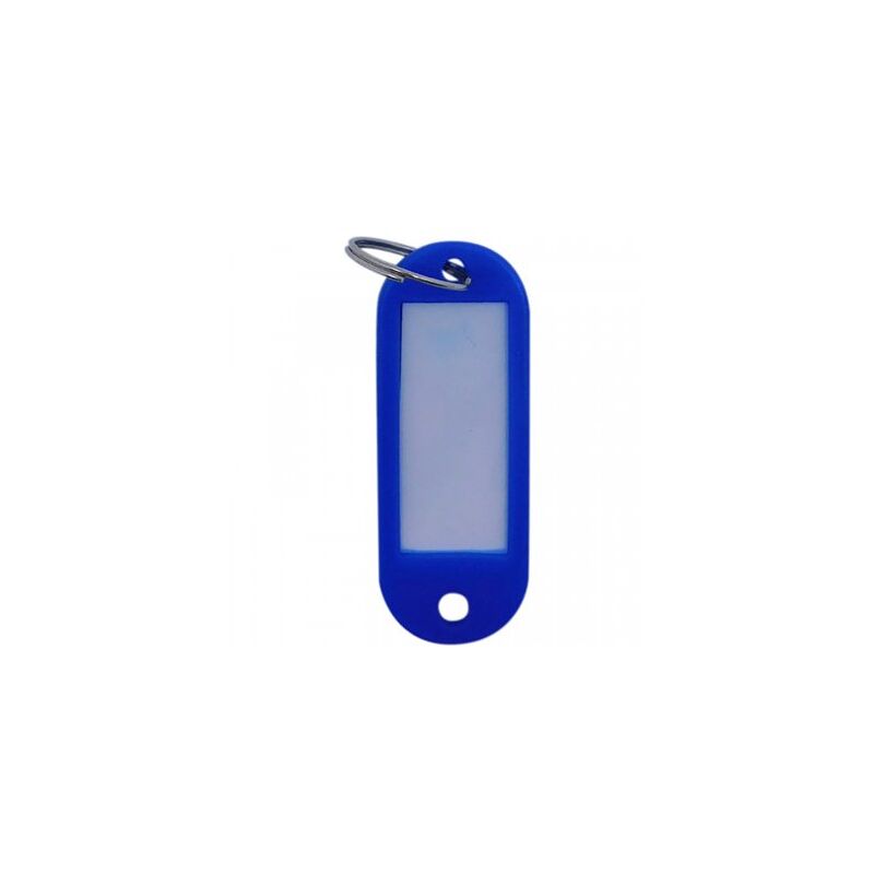 foto del prodotto ehl sacchetto da 100 portachiavi porta carte di plastica blu a 470