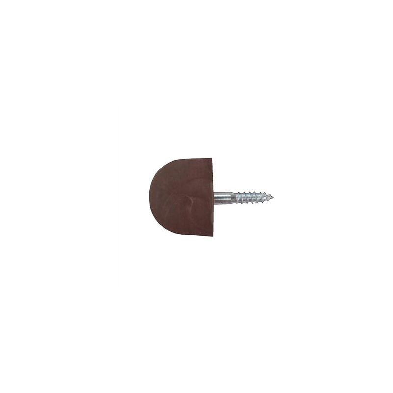 foto del prodotto ehl scatola da 100 supporti in plastica per ripiani di esposizione. marrone 14mm