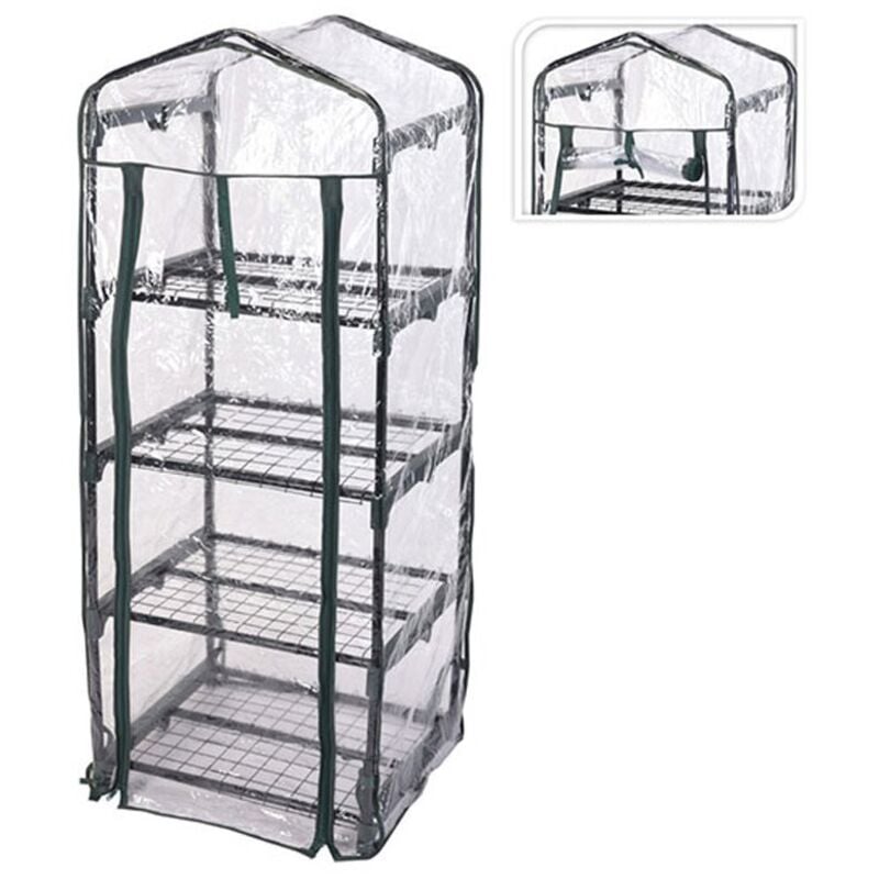 foto del prodotto ehl - serra progarden pvc acciaio 50 x 45 x 130 cm