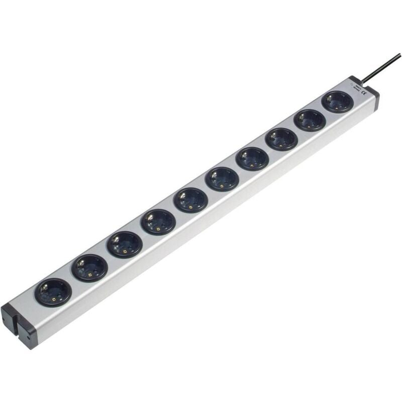 foto del prodotto ehmann 0600x00102031 multipresa 10 scomparti alluminio schuko 1 pz.