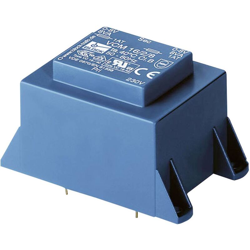 foto del prodotto ei 66 23 trasformatore per circuiti stampati vcm 36 va 230 v 24 v 1.5 a 36 va block