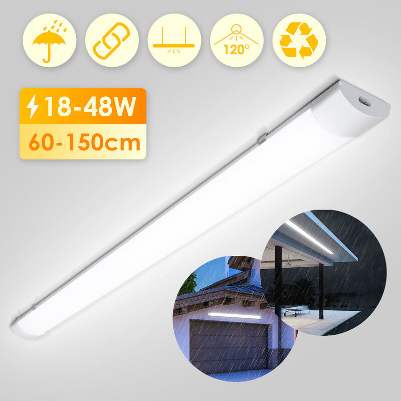 foto del prodotto einfeben randaco 18w 1530lm 4000k lineal surface mount led light 60 cm