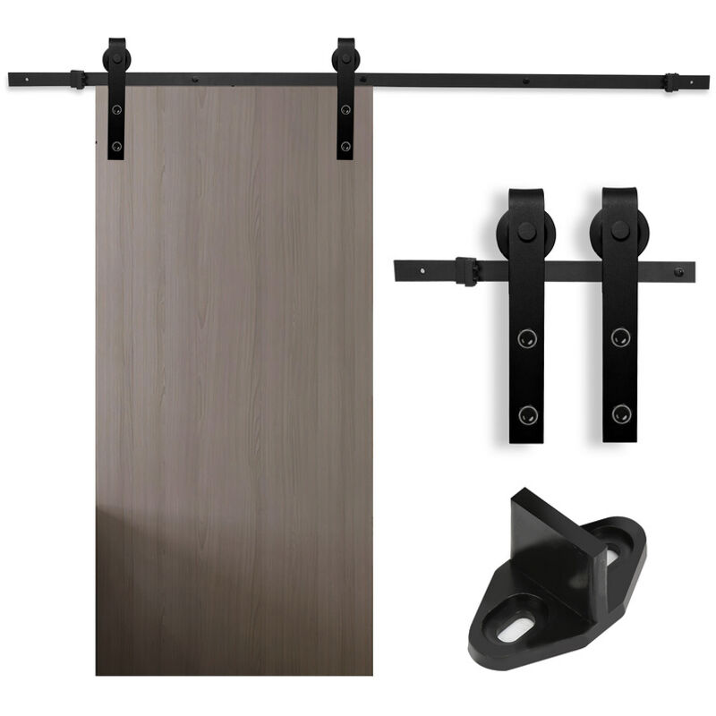 foto del prodotto einfeben randaco sistema di porte scorrevoli sistema di porte scorrevoli ferramenta per porte guida per porte maniglia per porte in