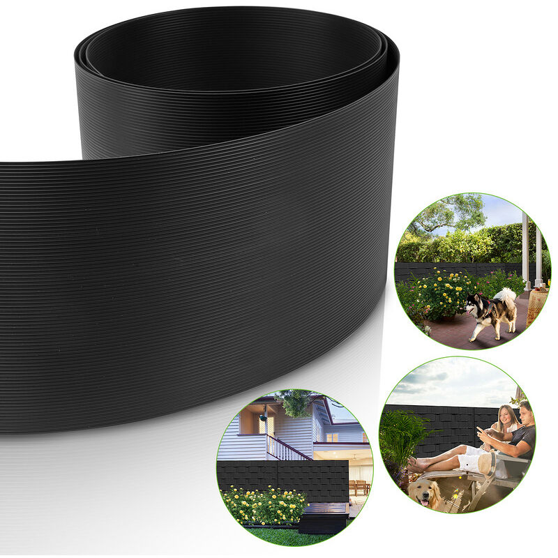 foto del prodotto einfeben swanew 10 strisce per la privacy. tappetino per la privacy. tappetini a doppia asta in pvc rigido 2.5 mx 19 cm