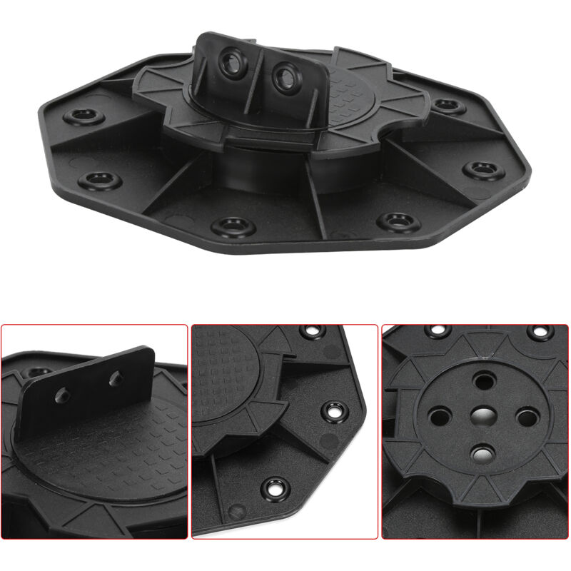 foto del prodotto einfeben swanew base di appoggio per terrazzo regolabile con piedistallo di livellamento cuscinetto base base per legno wpc 18 30 mm 10 pezzi