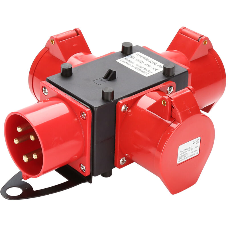 foto del prodotto einfeben swanew distributore di corrente per box da cantiere 3 x cee 400v 32a 5 pin