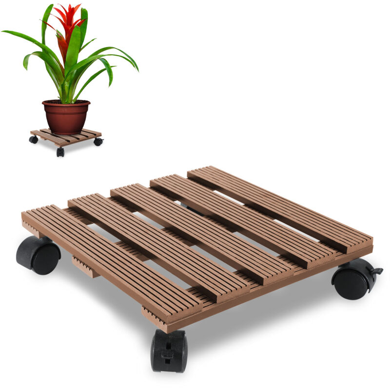 foto del prodotto einfeben swanew supporto per piante per piante di roulette supporto per la pentola della porta del giardino 30 x 30 cm