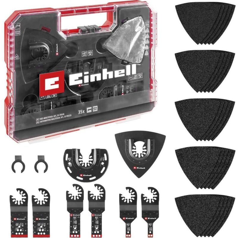 foto del prodotto einhell 708135 xl plus case bim, hss kit di accessori per multiutensile 1 kit