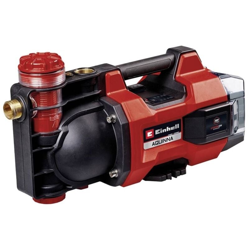 foto del prodotto einhell aquinna 36 35 f led pompa a batteria 3800 l h 37 m