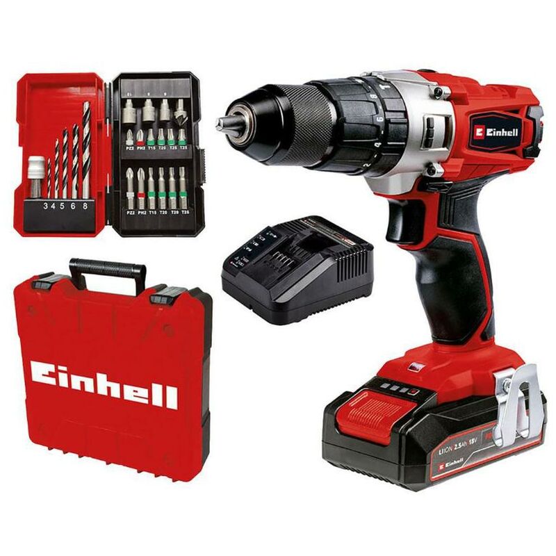 foto del prodotto einhell avvitatore a percussione 18v 2500mah 4514220