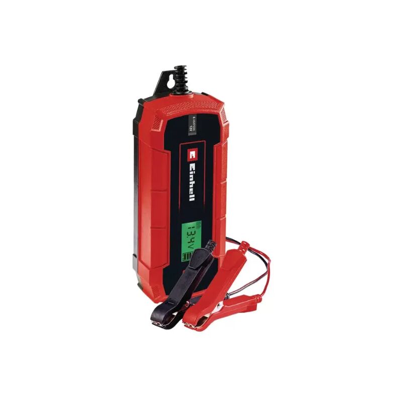foto del prodotto einhell caricabatterie ce bc 6 m auto e moto 6a compatibile con batterie gel agm