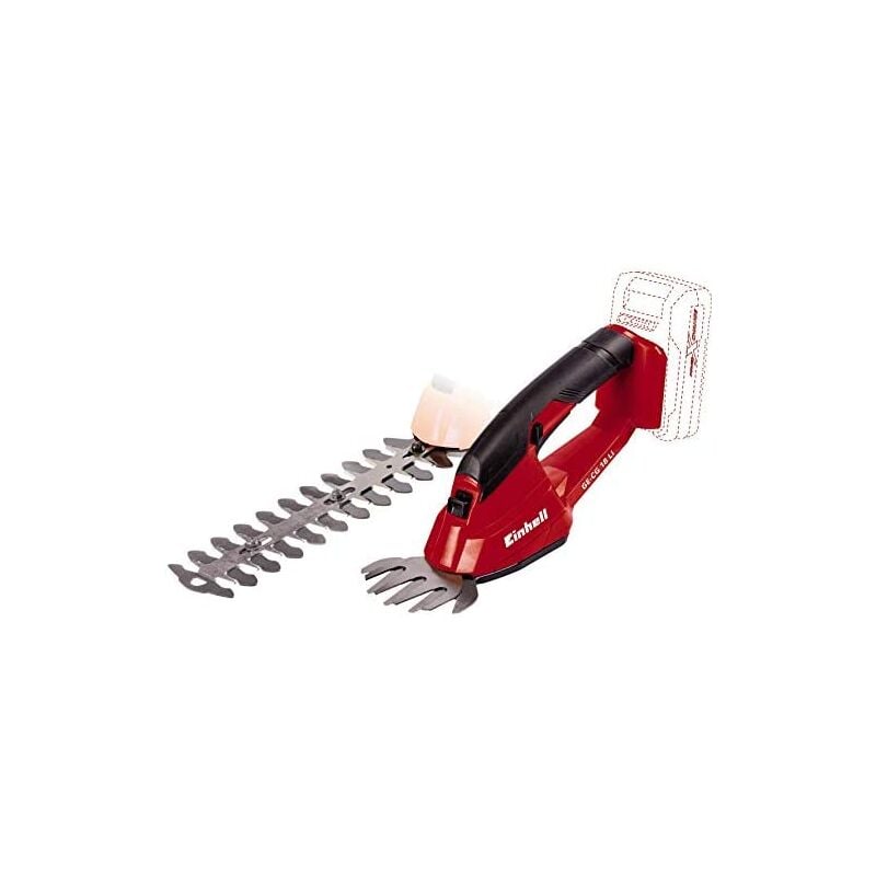 foto del prodotto einhell cesoie per erba e arbusti a batteria gc cg 18 li solo power x change. agli ioni di litio, 18 v, lama per erba lama per arbusti,