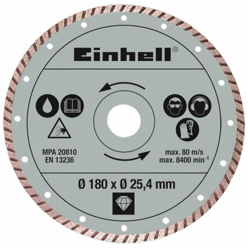 foto del prodotto einhell disco diamantato per tagliapiastrelle mm.180x25,4x2,2