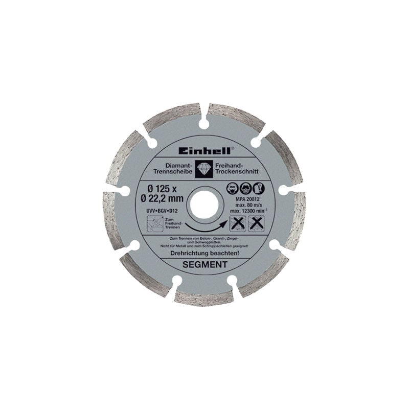 foto del prodotto einhell disco x scanalatore muro th ma 1300 a settore mm 125 f.mm 22,2