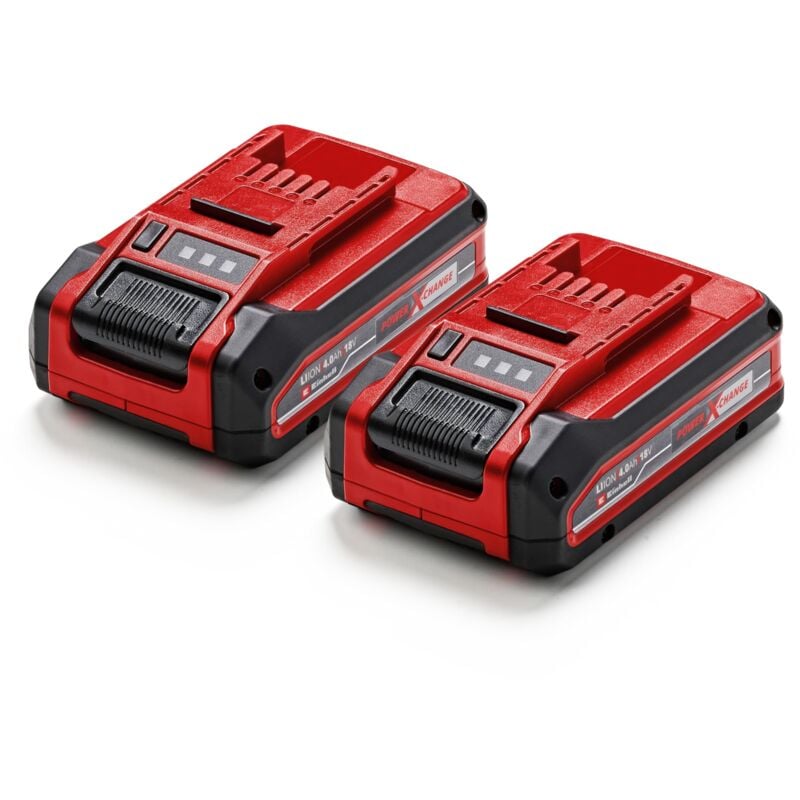foto del prodotto einhell original batteria power x change plus da 4 ah 18 v, ioni di litio, universale per tutti i power x change, spia livello di carica,
