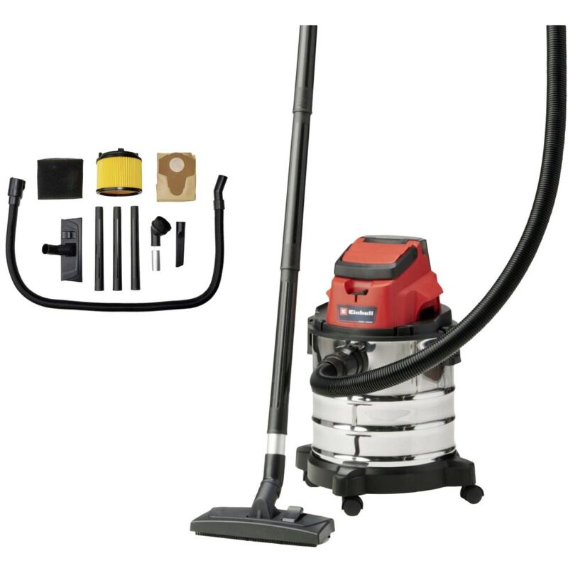 foto del prodotto einhell power x change tc vc 18 20 li s solo 2347130 aspiratutto 20 l senza batteria, senza caricabatterie